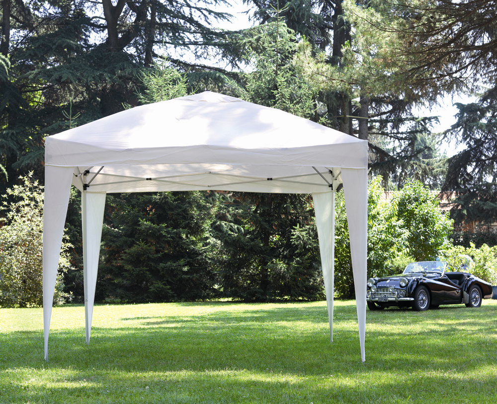 GAZEBO 3X3 PIEGHEVOLE RETRATTILE ALLUMINIO E POLIESTERE eBay